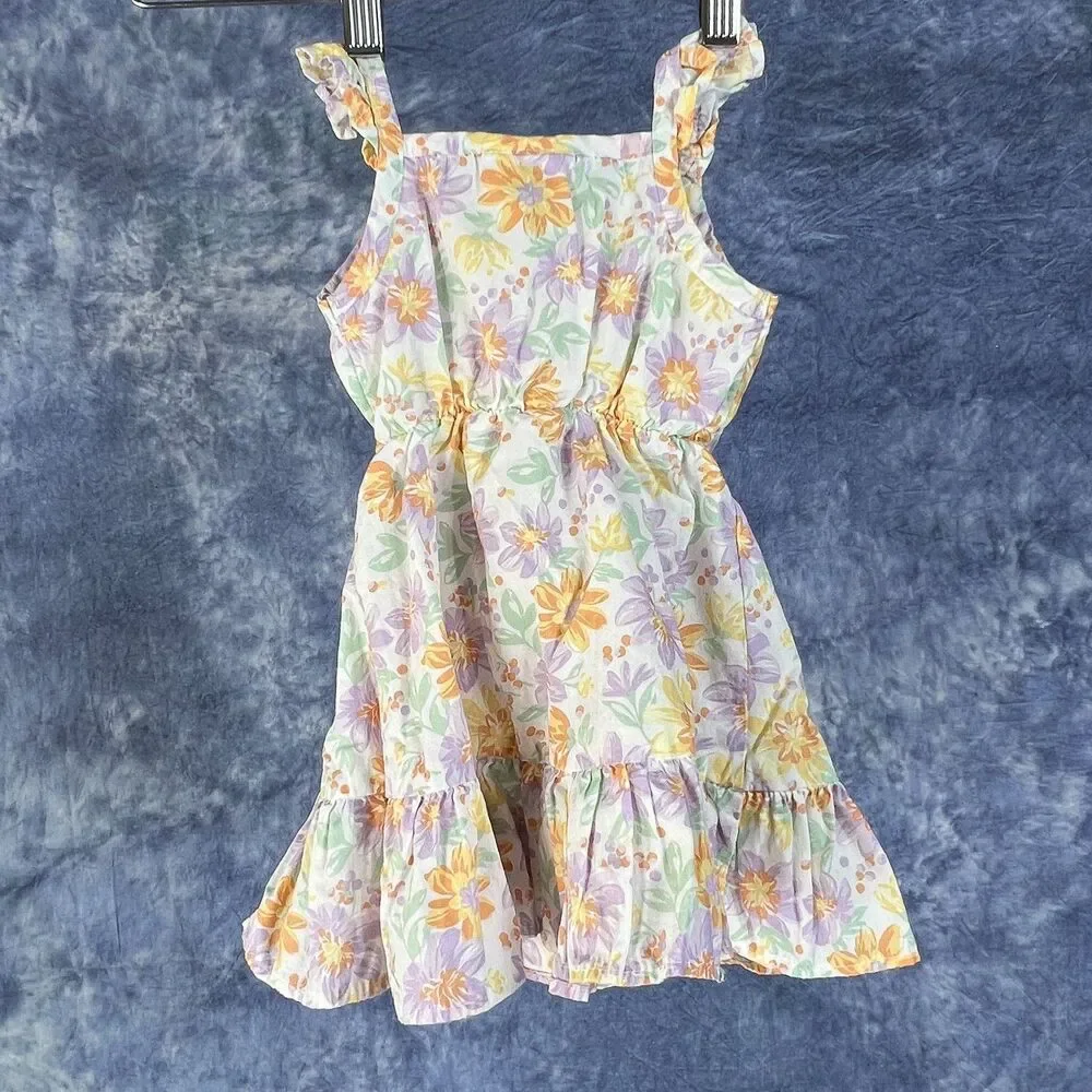 Little Lass Floral Sun Dress Baby Girl 18 Months Floral Ruffle